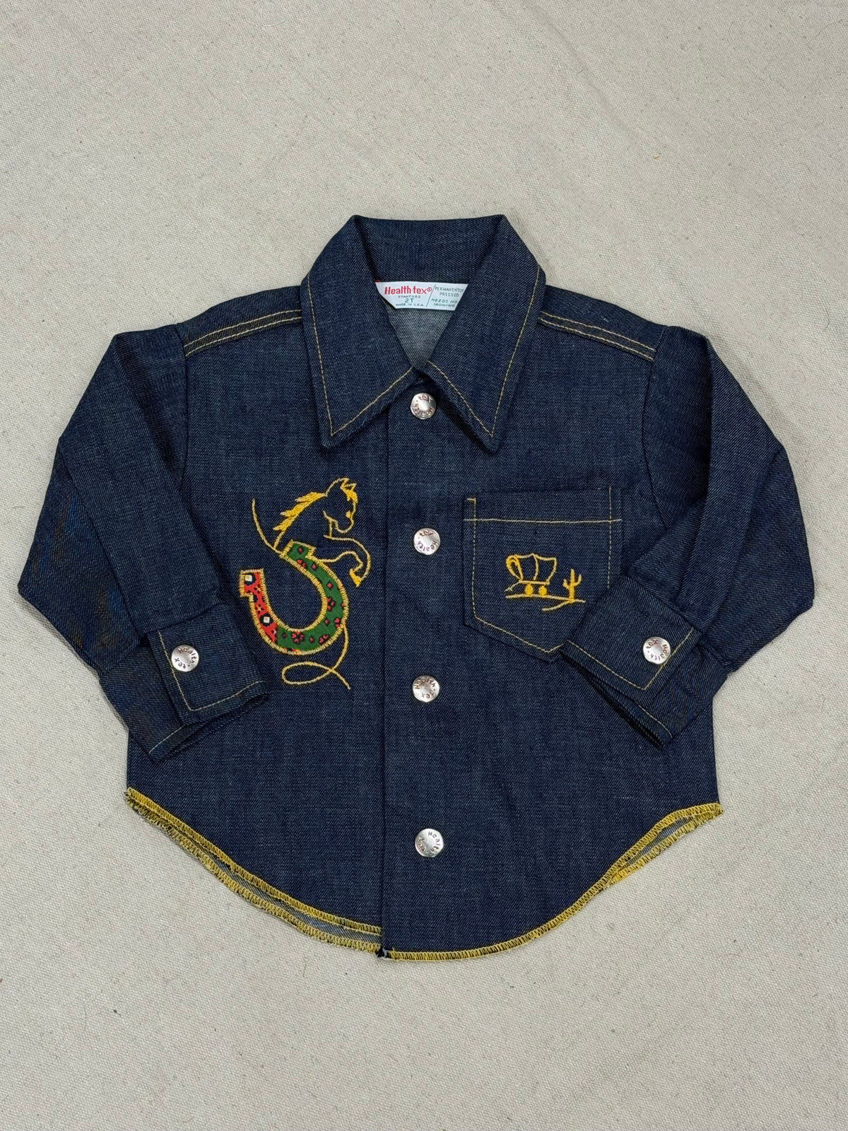Vintage Kids Denim Button Up