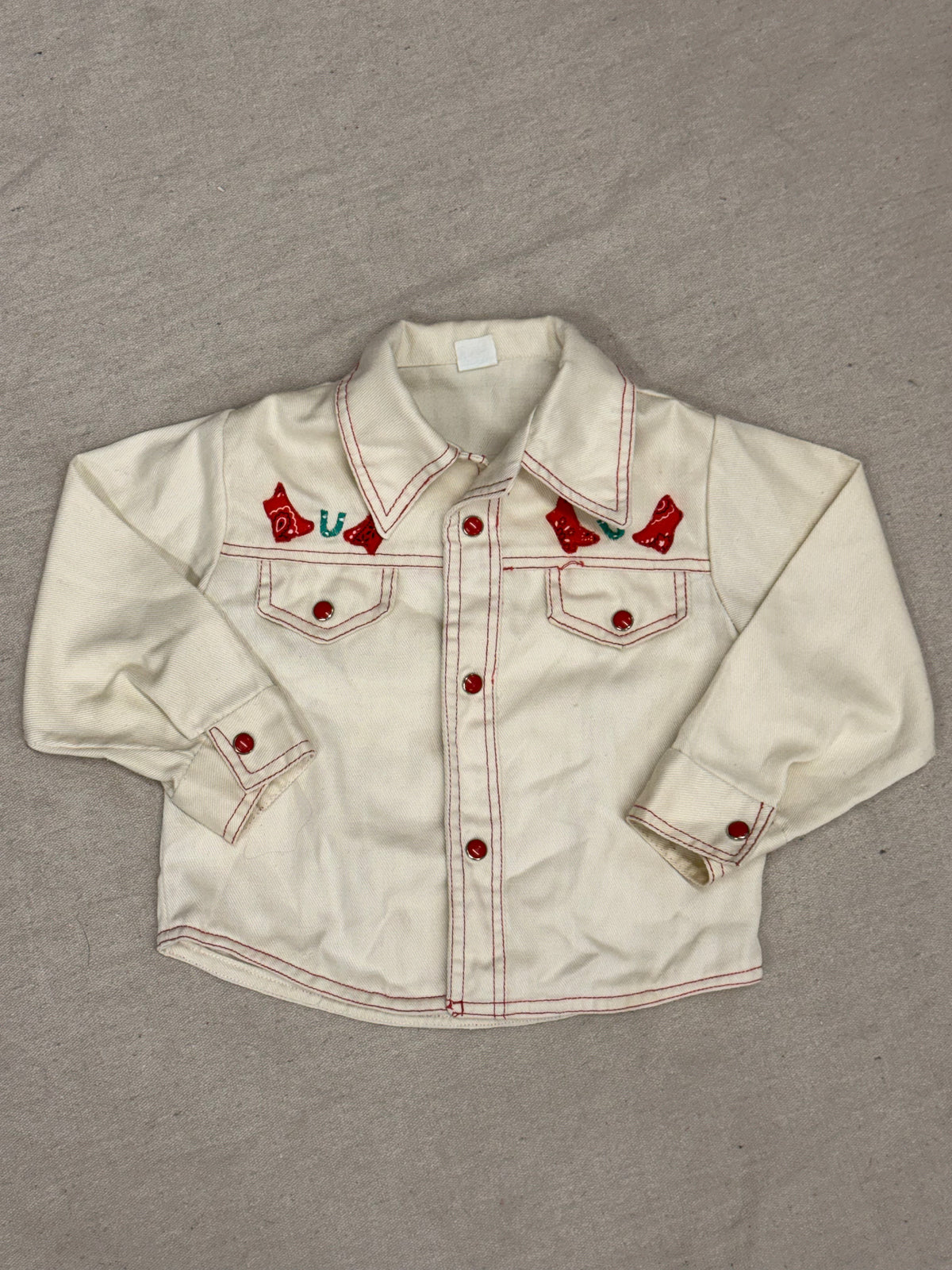 Vintage Kids White Button Up