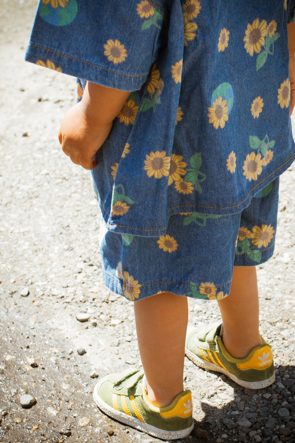 Kids Sunflower Denim Set