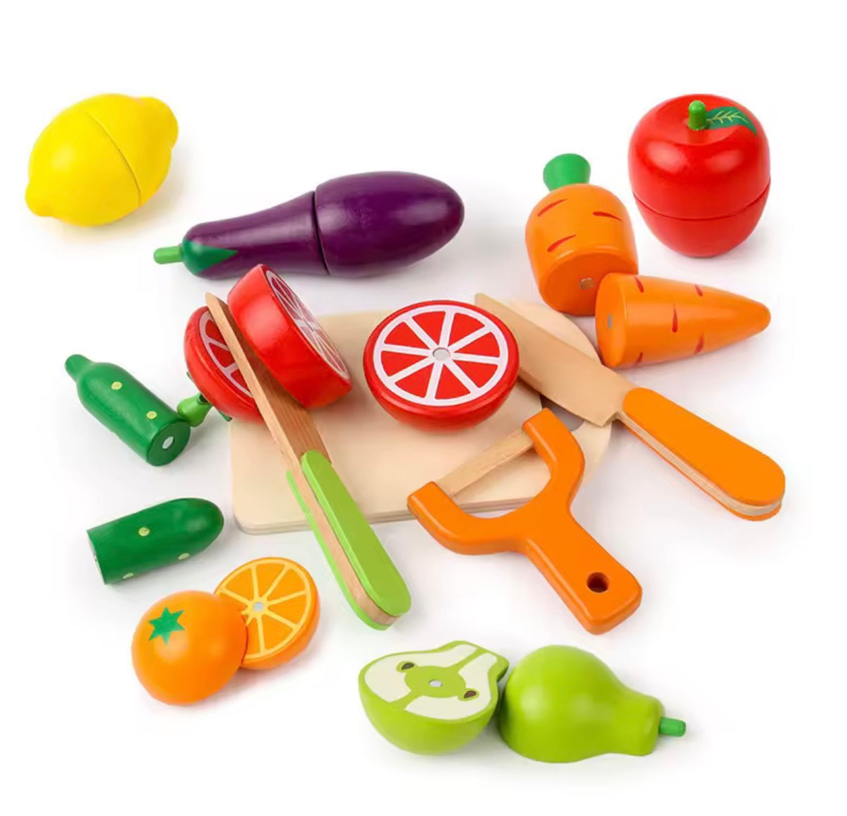 Wooden Veggie Toy Set