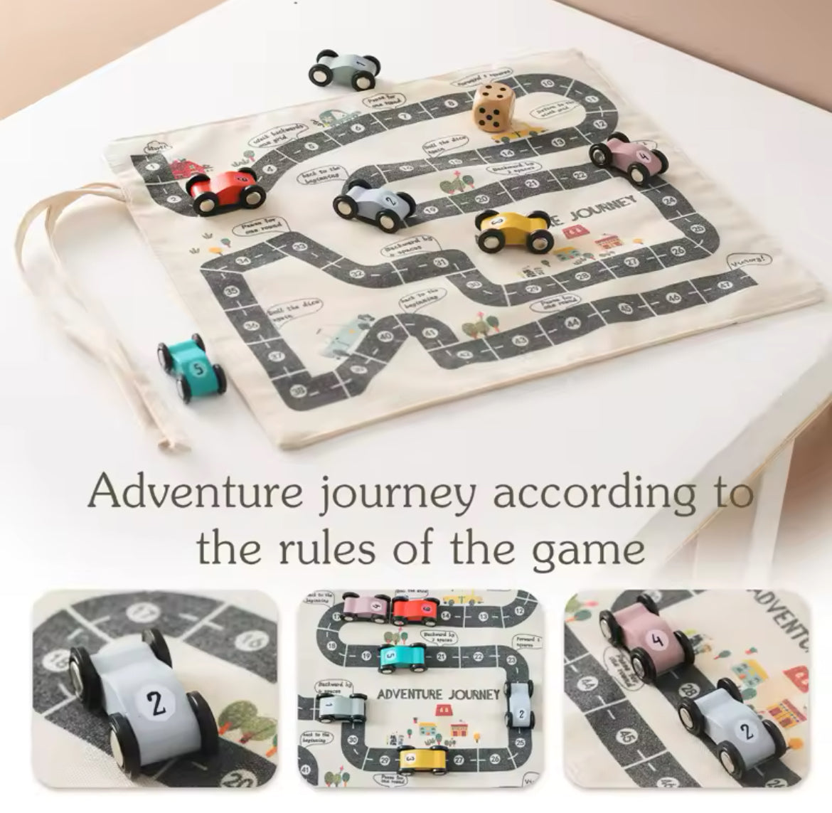 Travel Wooden Car Set/Game