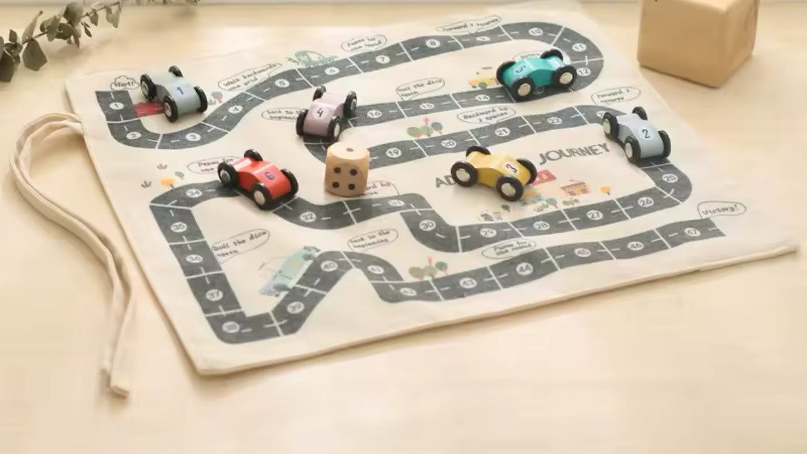 Travel Wooden Car Set/Game