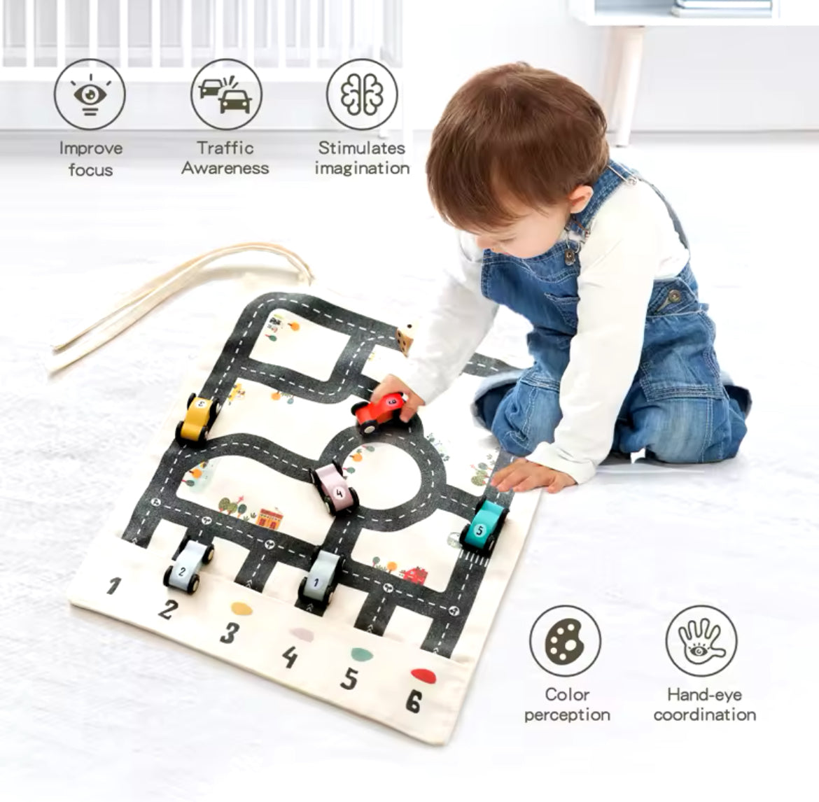 Travel Wooden Car Set/Game