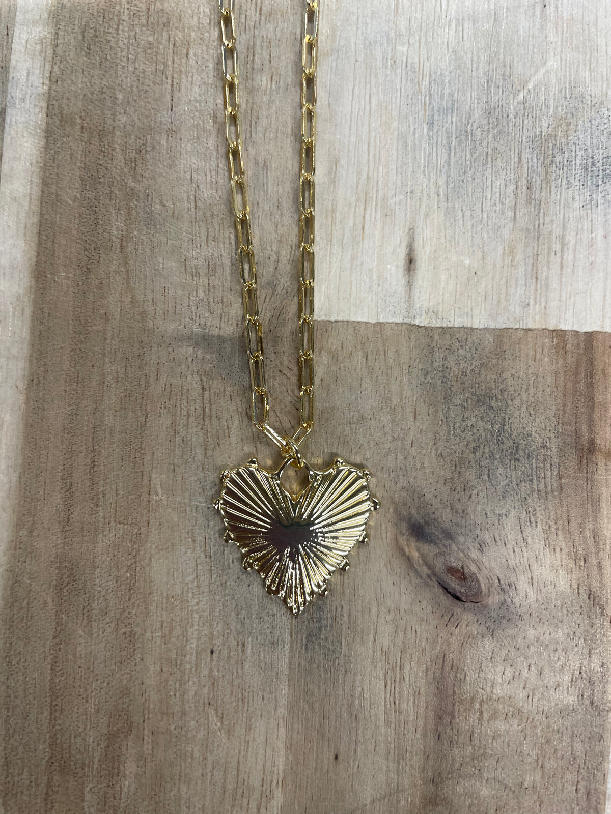 Sunburst Heart Burst Necklace