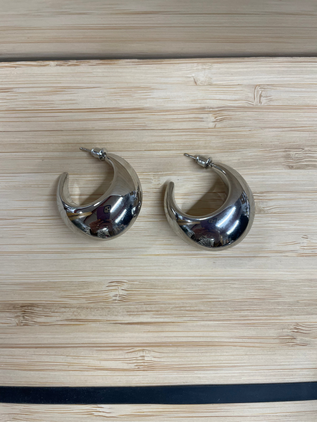 Large Silver Earring