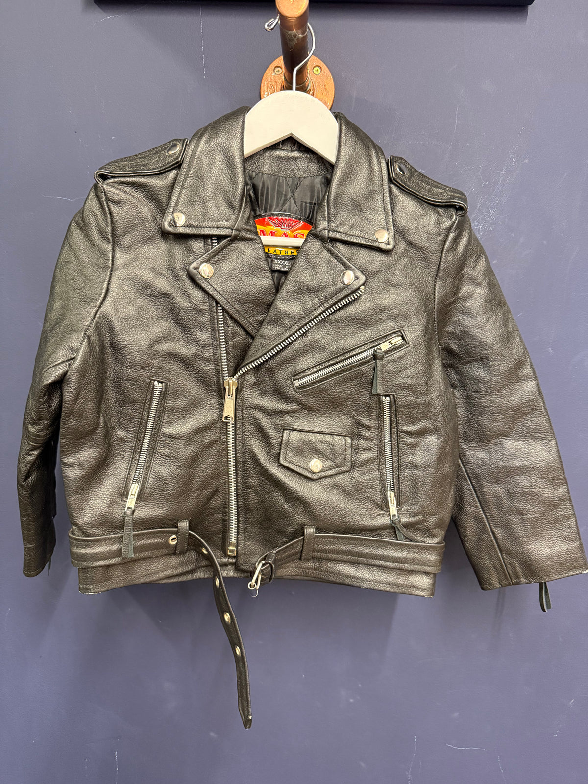 Vintage Kids Leather Jacket