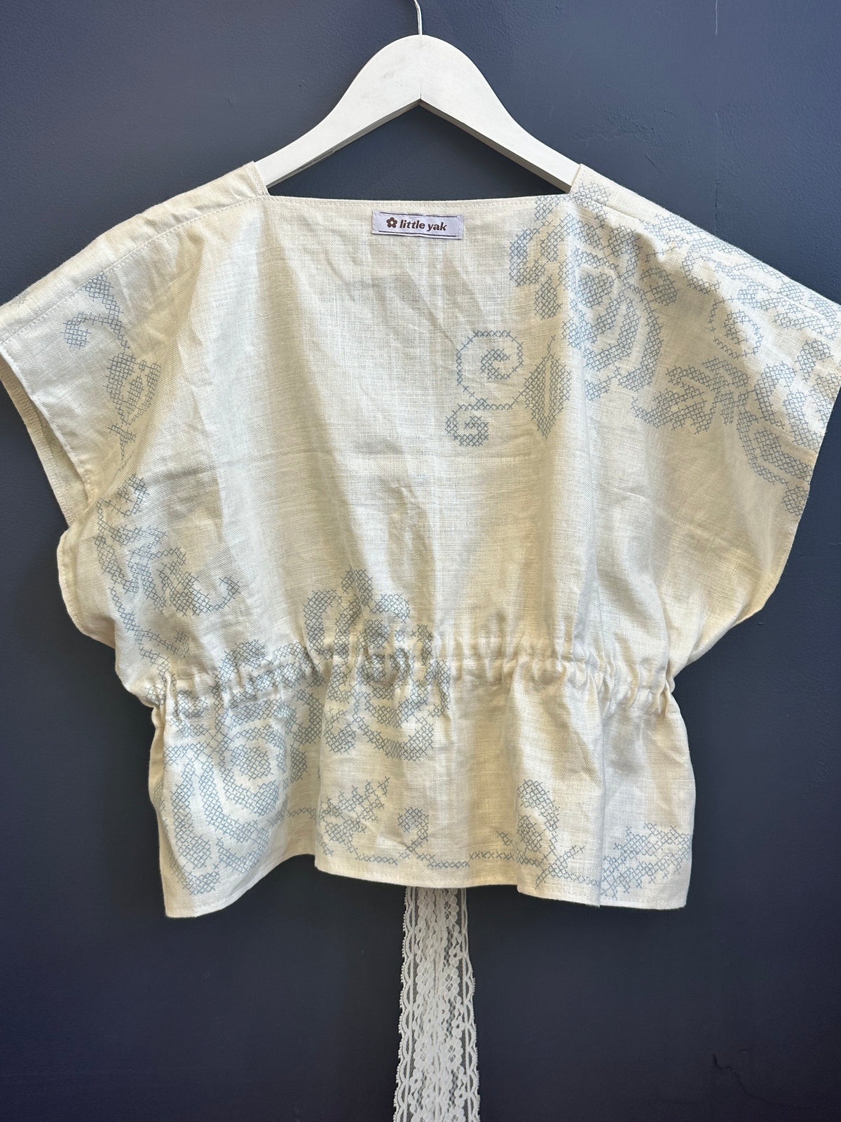 Linen Floral Top