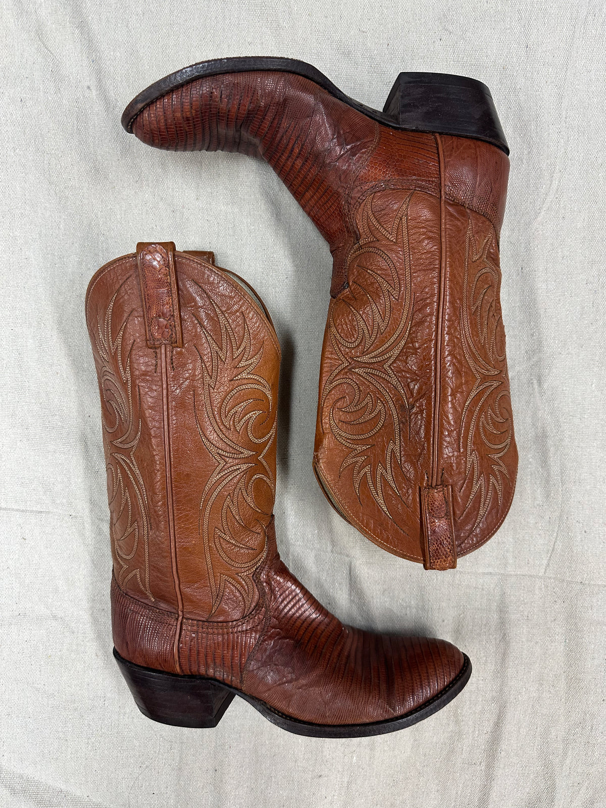 Exotic Brown Cowboy Boots