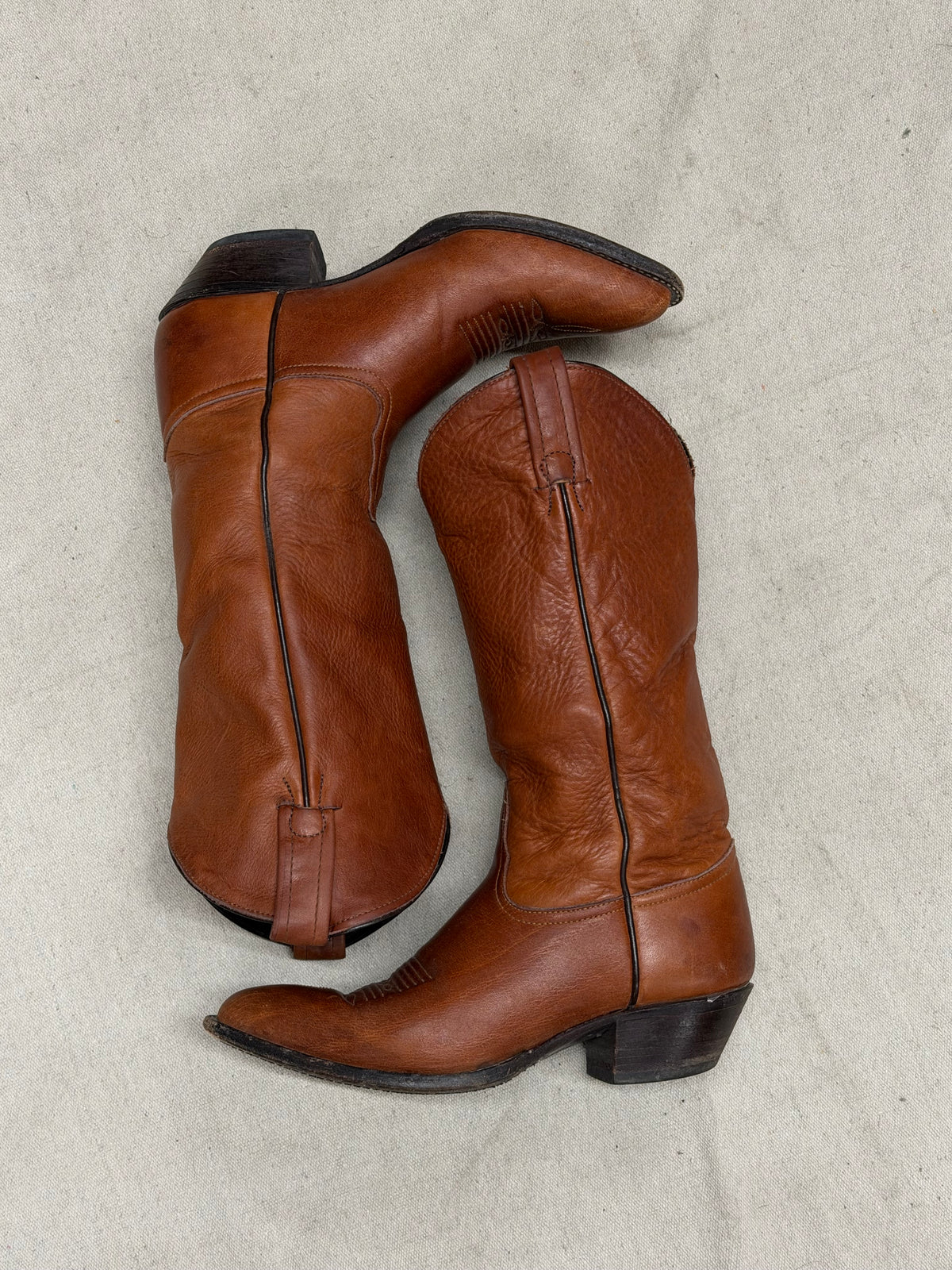 Vintage Brownish Orange Cowboy Boots