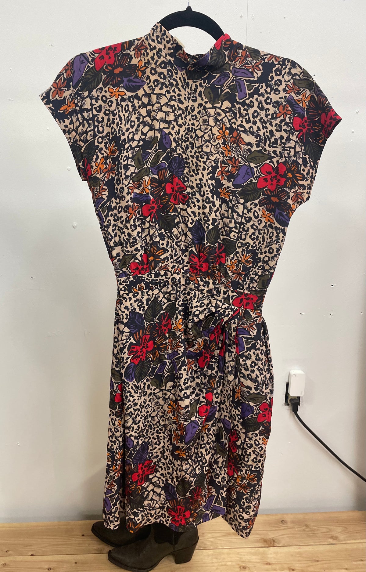Vintage Leopard Print Dress