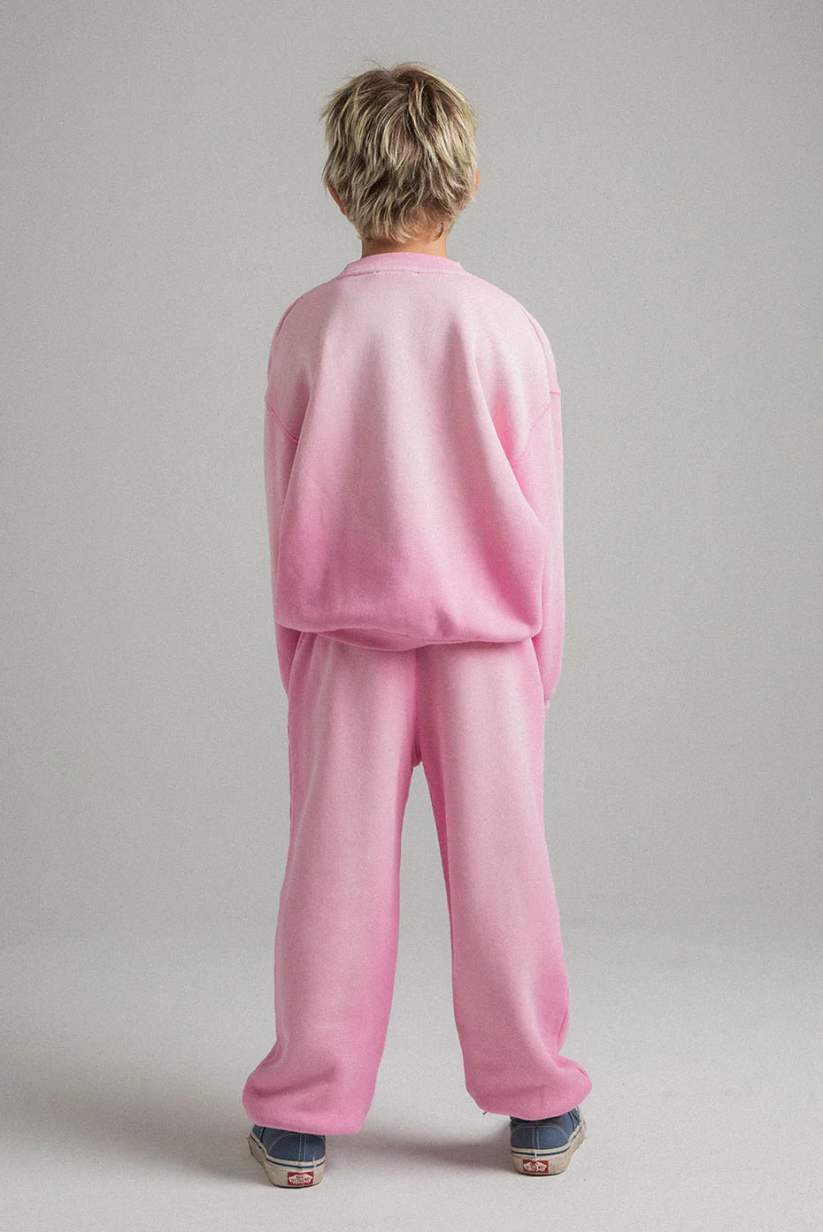 Kids Core Crewneck - Sun Faded Pink