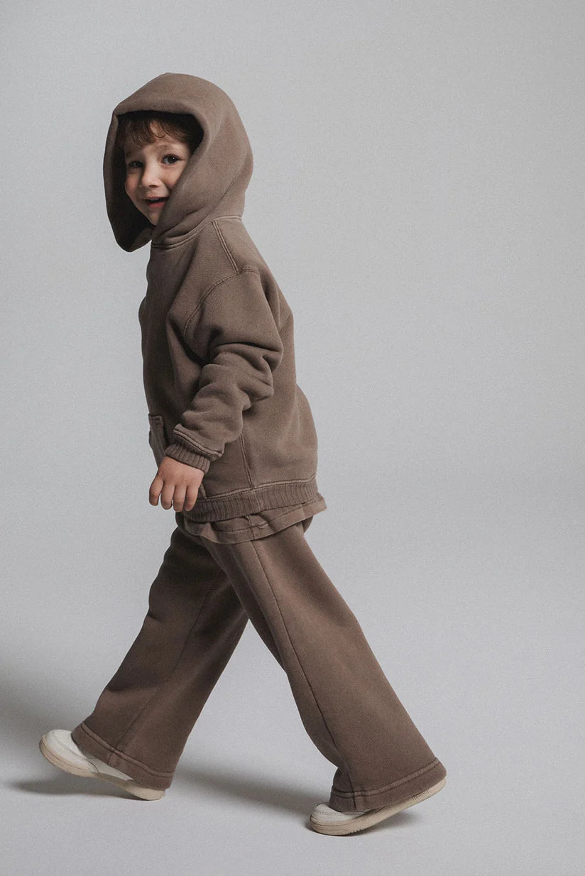 KIDS CORE HOODIE - VINTAGE BROWN