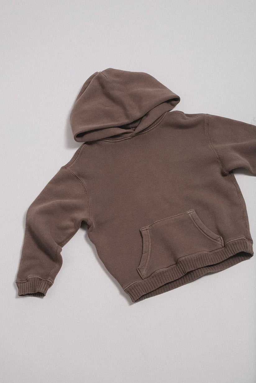 KIDS CORE HOODIE - VINTAGE BROWN