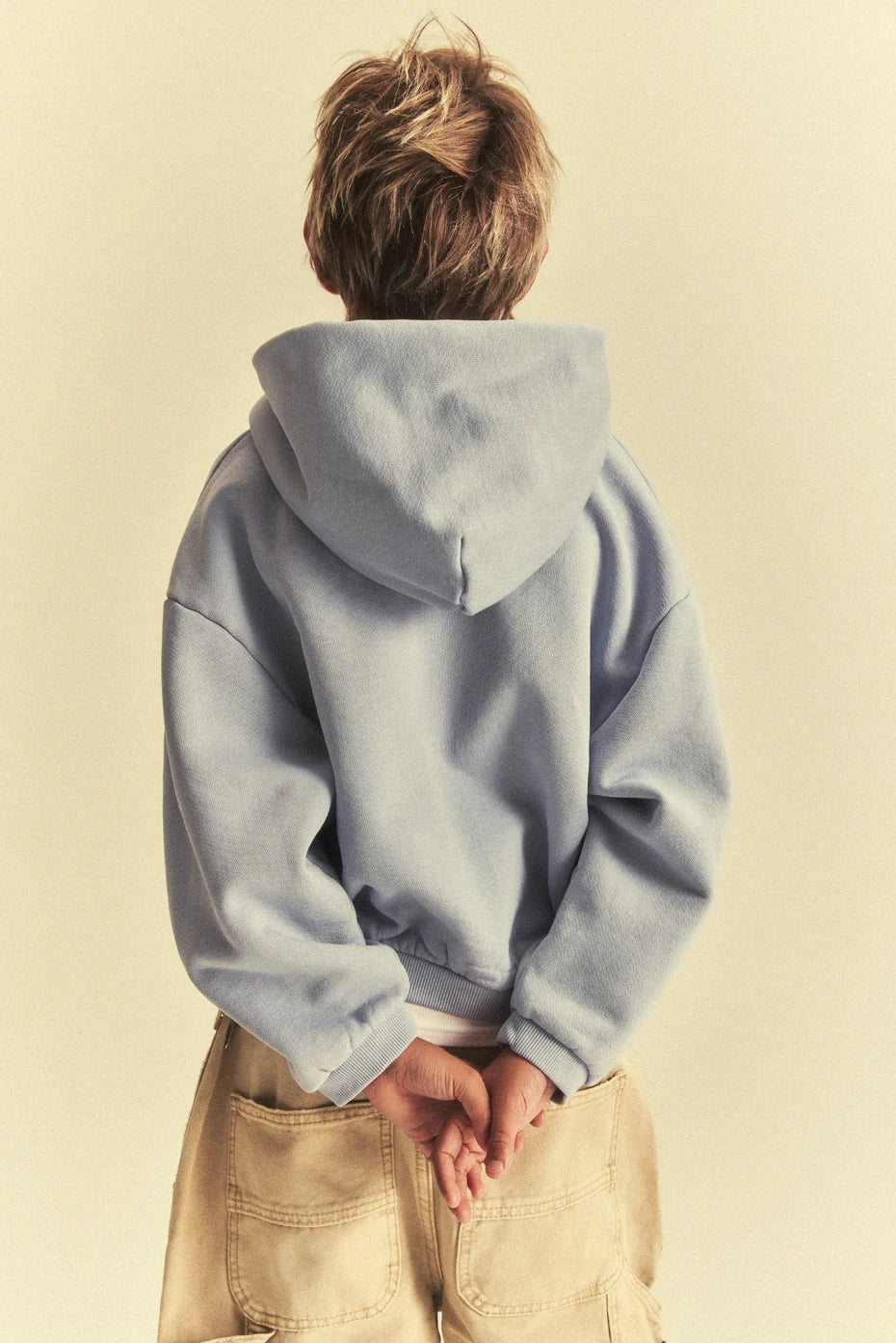 Kids Core Zip Hoodie - Light Blue