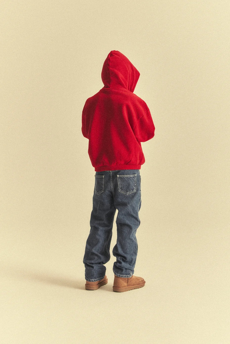 Kids Core Zip Hoodie - Red
