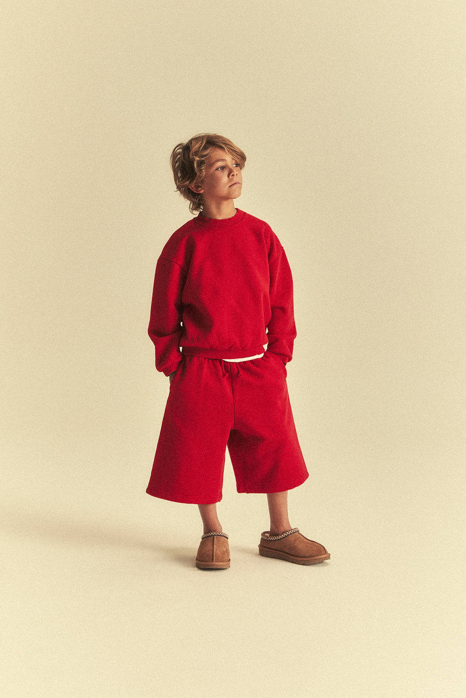 Kids Baggy Core Short - Red
