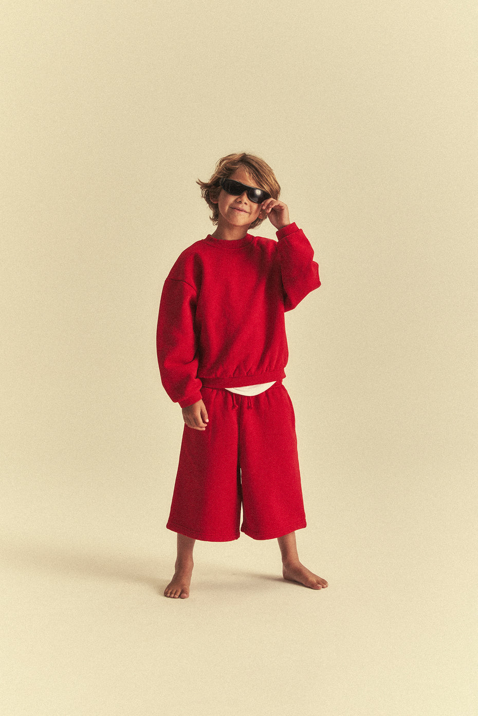 Kids Baggy Core Short - Red