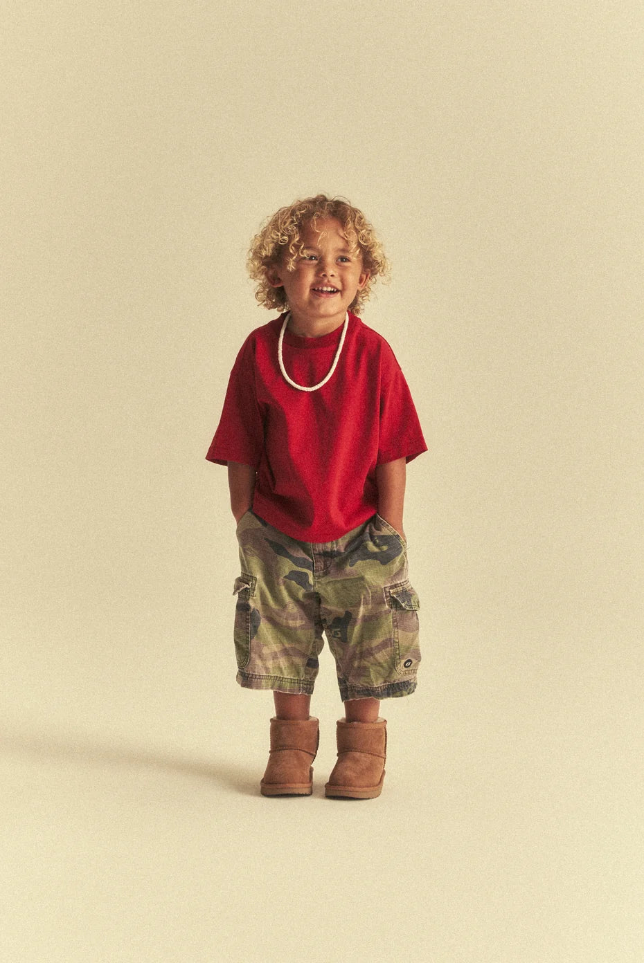 Kids Oversized Core Tee - Red