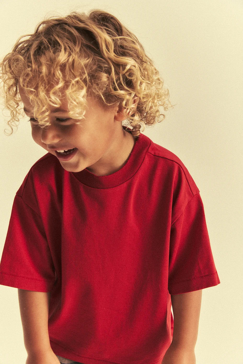 Kids Oversized Core Tee - Red
