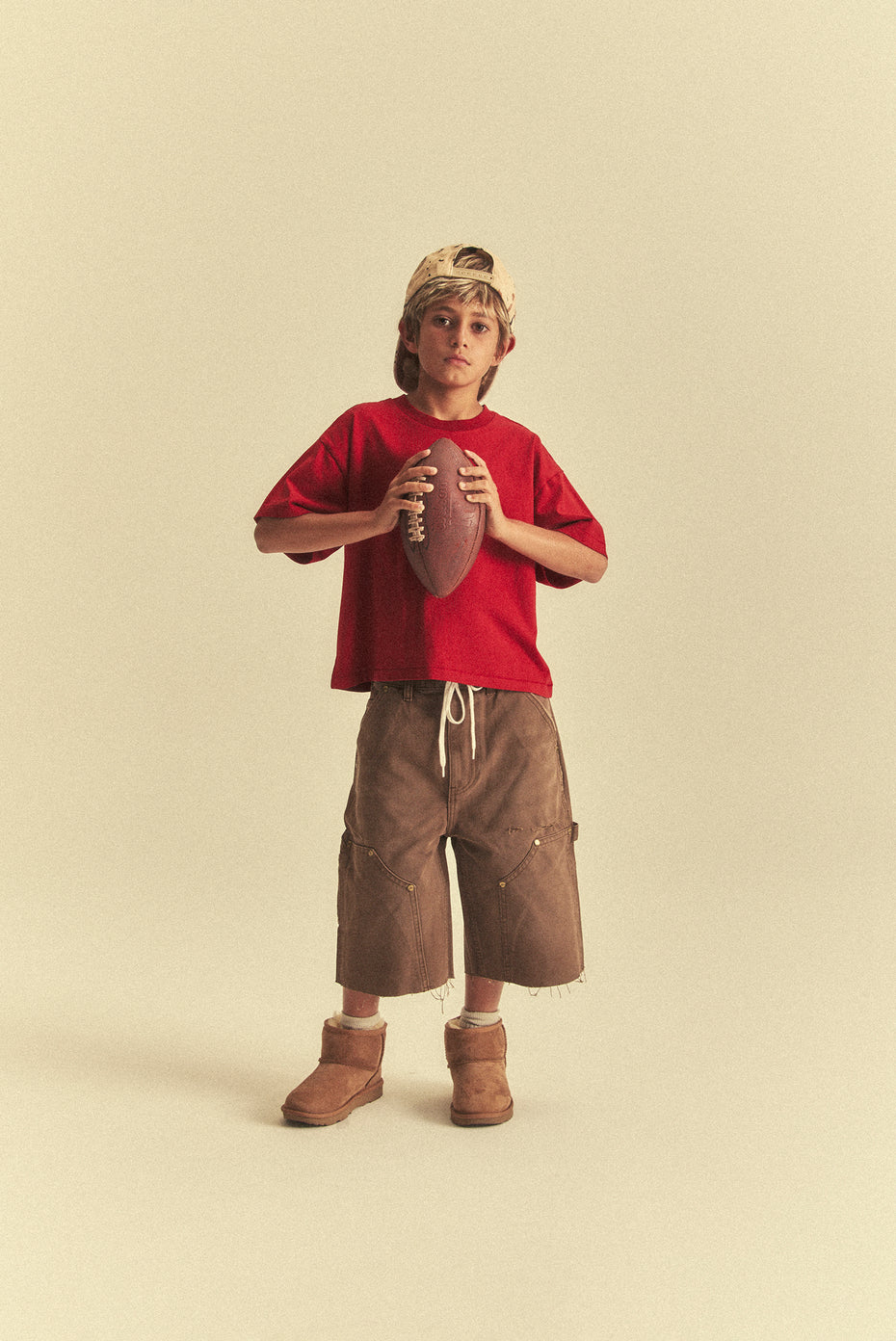 Kids Oversized Core Tee - Red