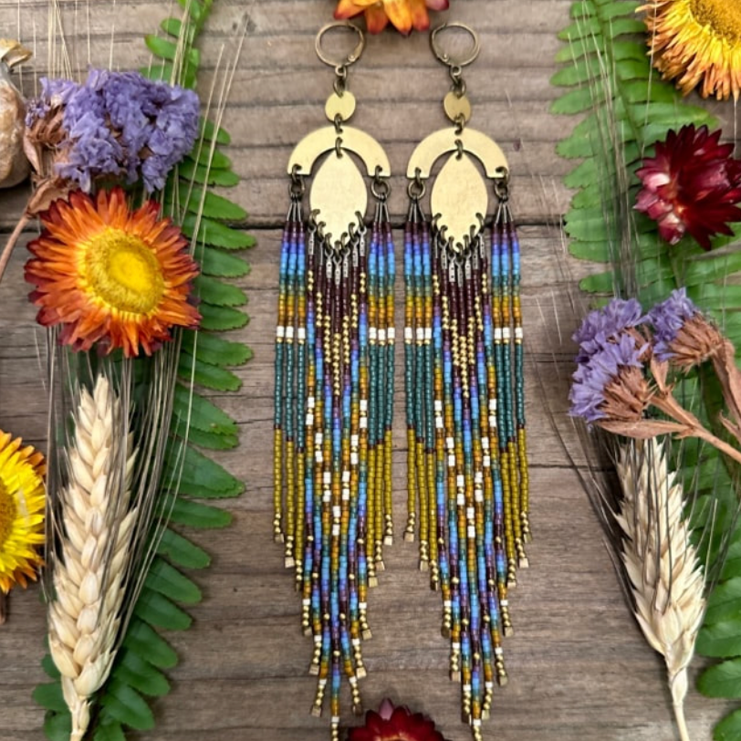 Field of Dreams Beaded Earring