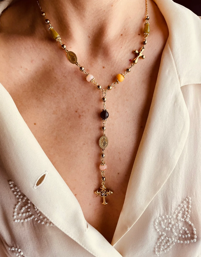 Rosary Amber Necklace