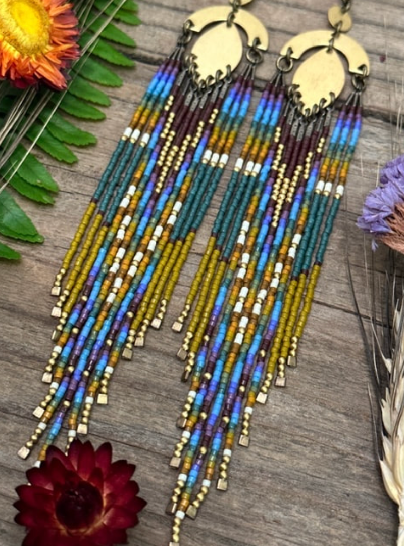 Field of Dreams Beaded Earring