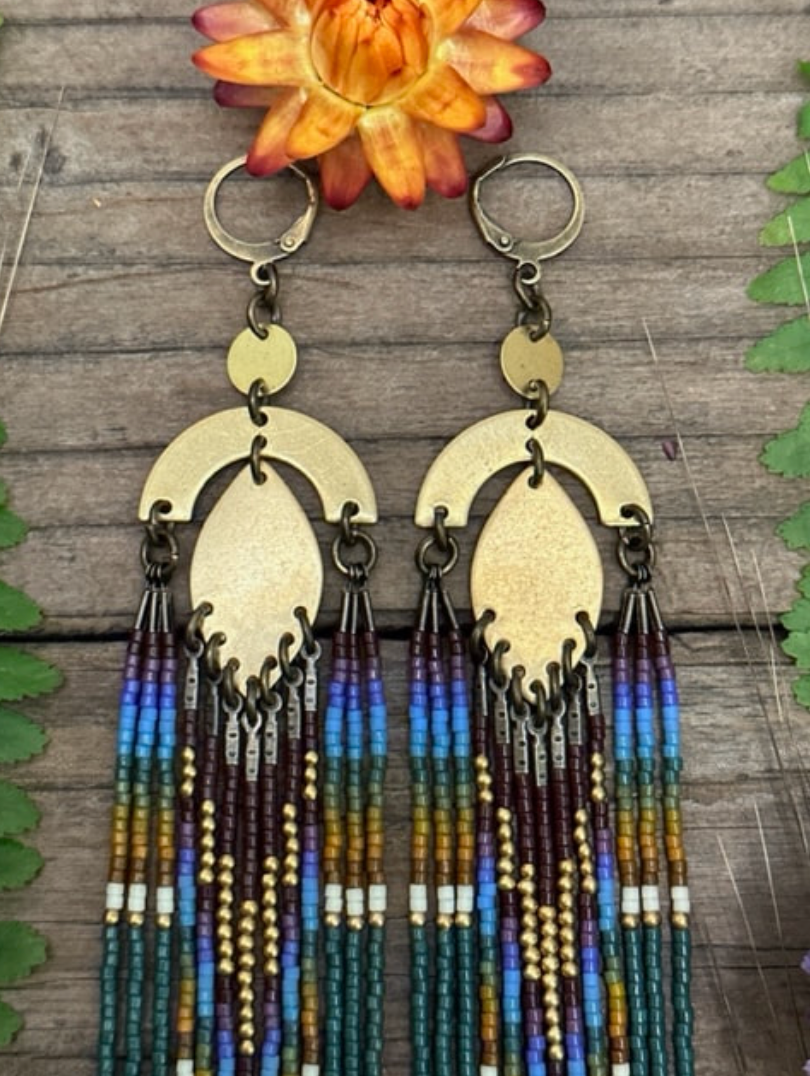 Field of Dreams Beaded Earring