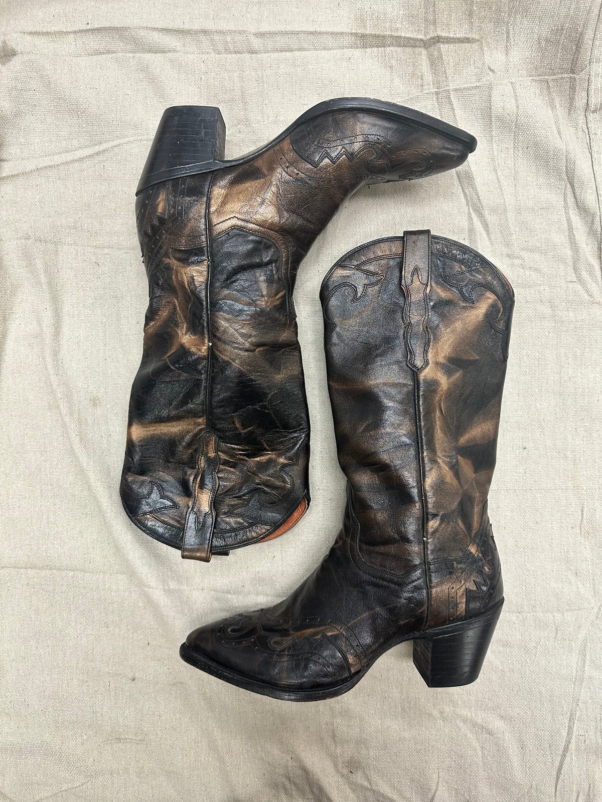 Gunmetal Cowboy Boots