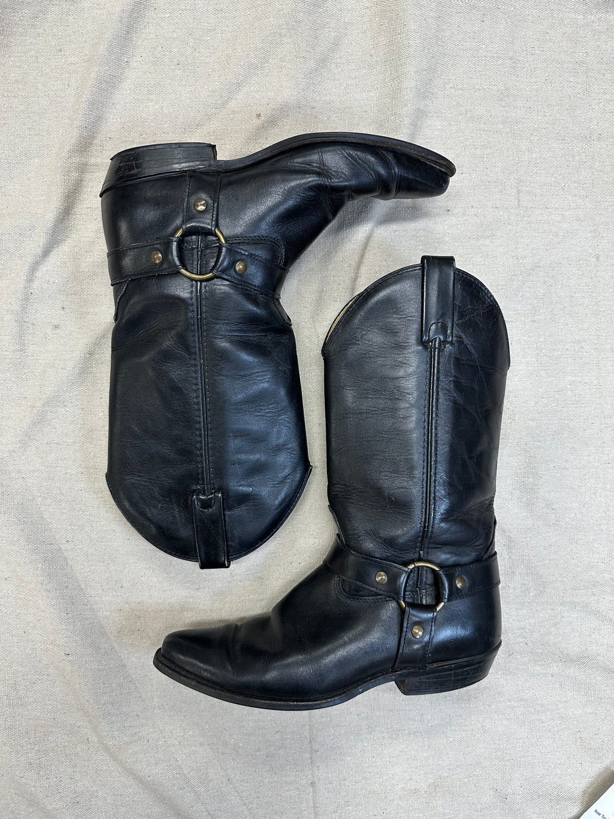 Black Harness Boots