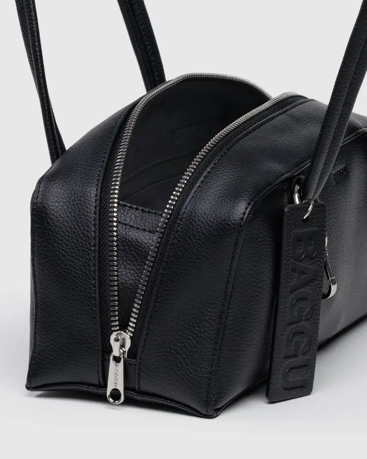 BAGGU Small Recycled Leather Bowler Bag