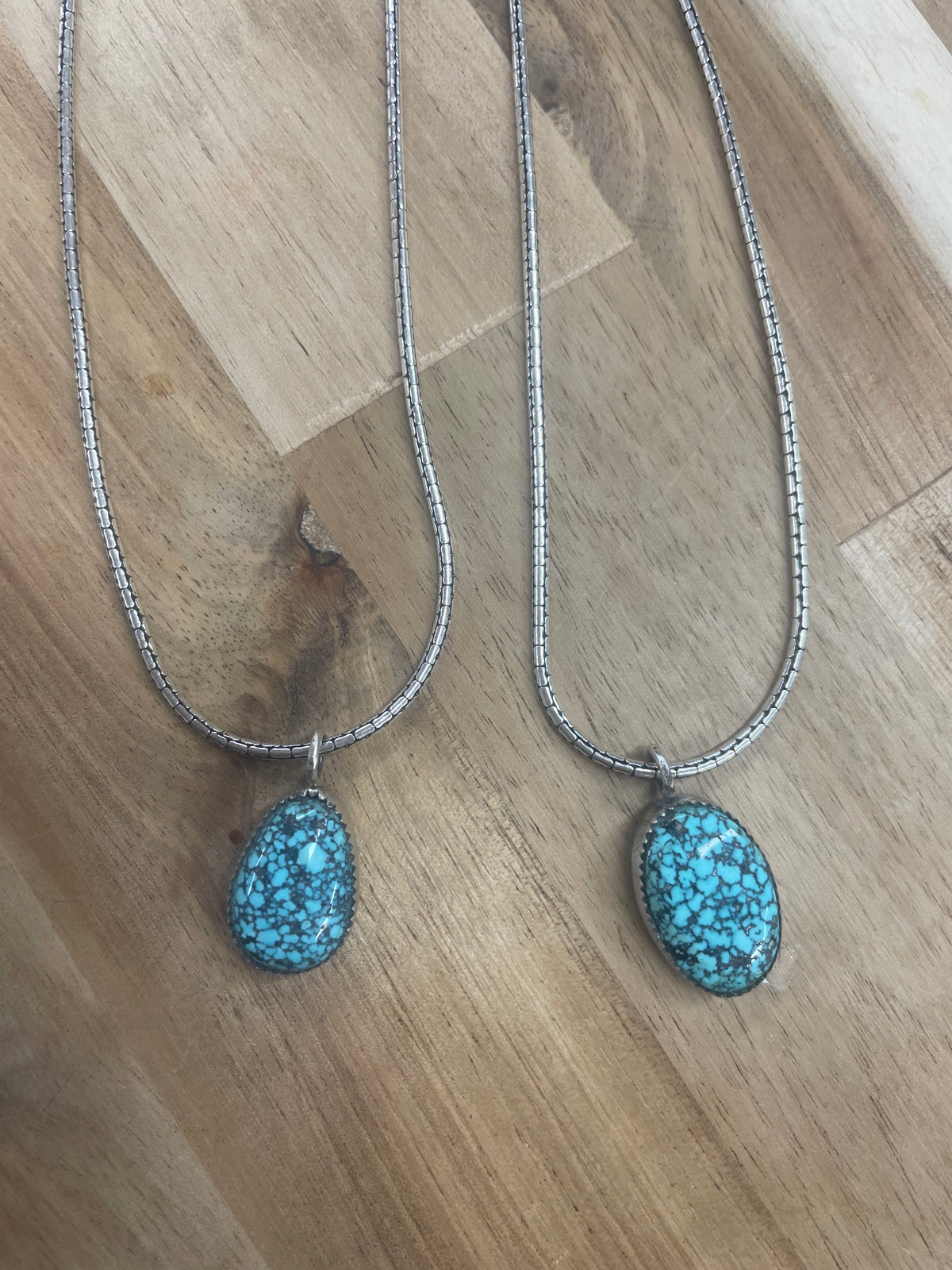 Sterling Silver & Turquoise Pendant and Chain