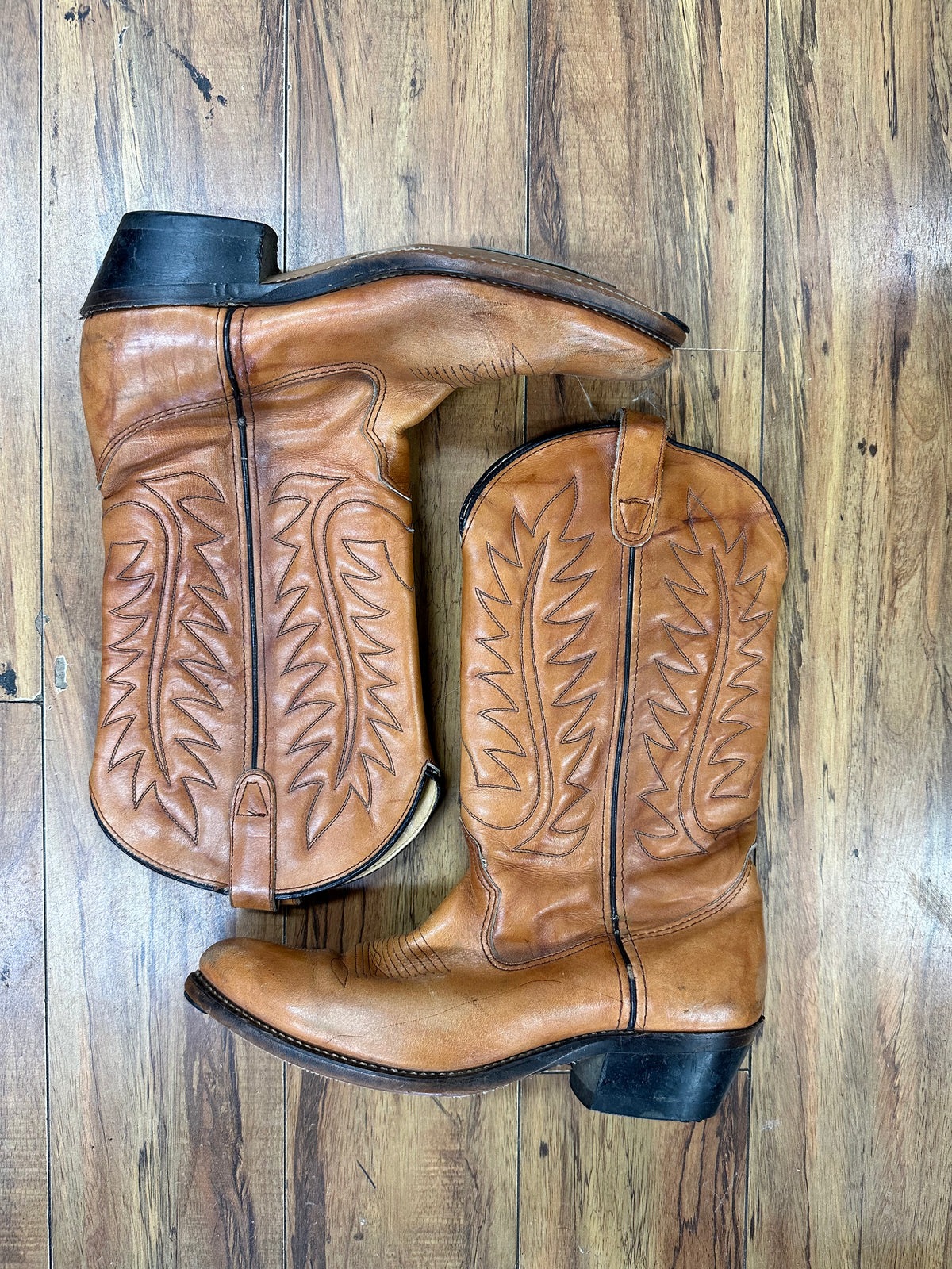 Tan Double H Boots