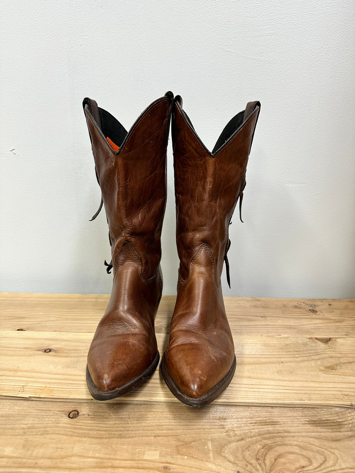 Cognac Concho Boots