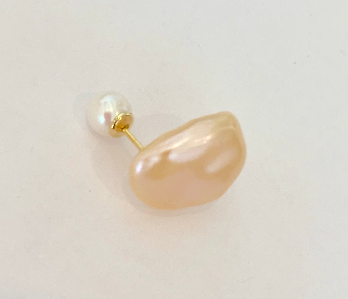 Freshwater Pearl One Side Post Baroque Earring