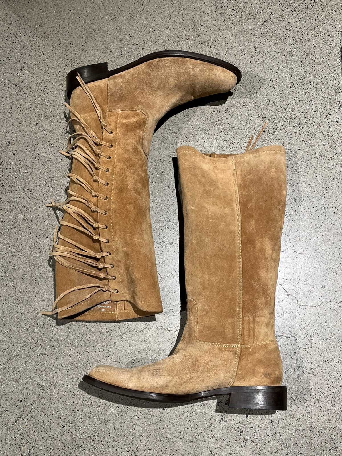 Vintage Coach Tall Fringe Boots