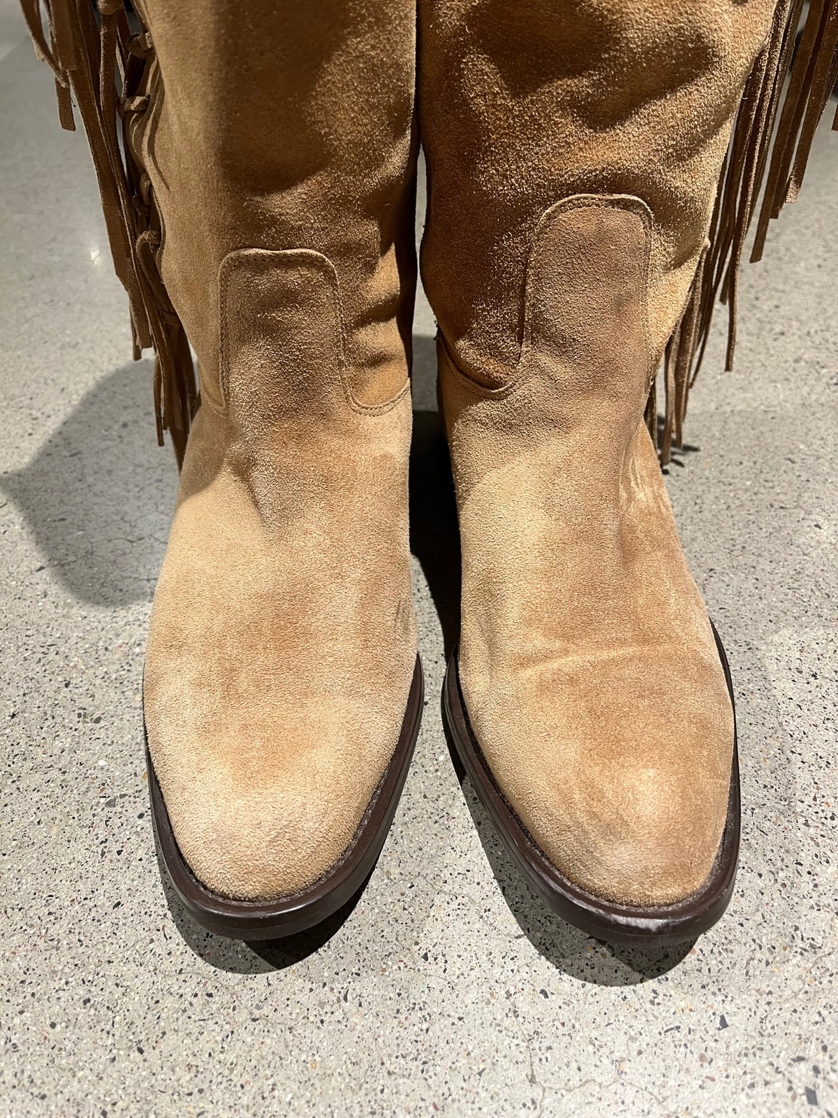 Vintage Coach Tall Fringe Boots