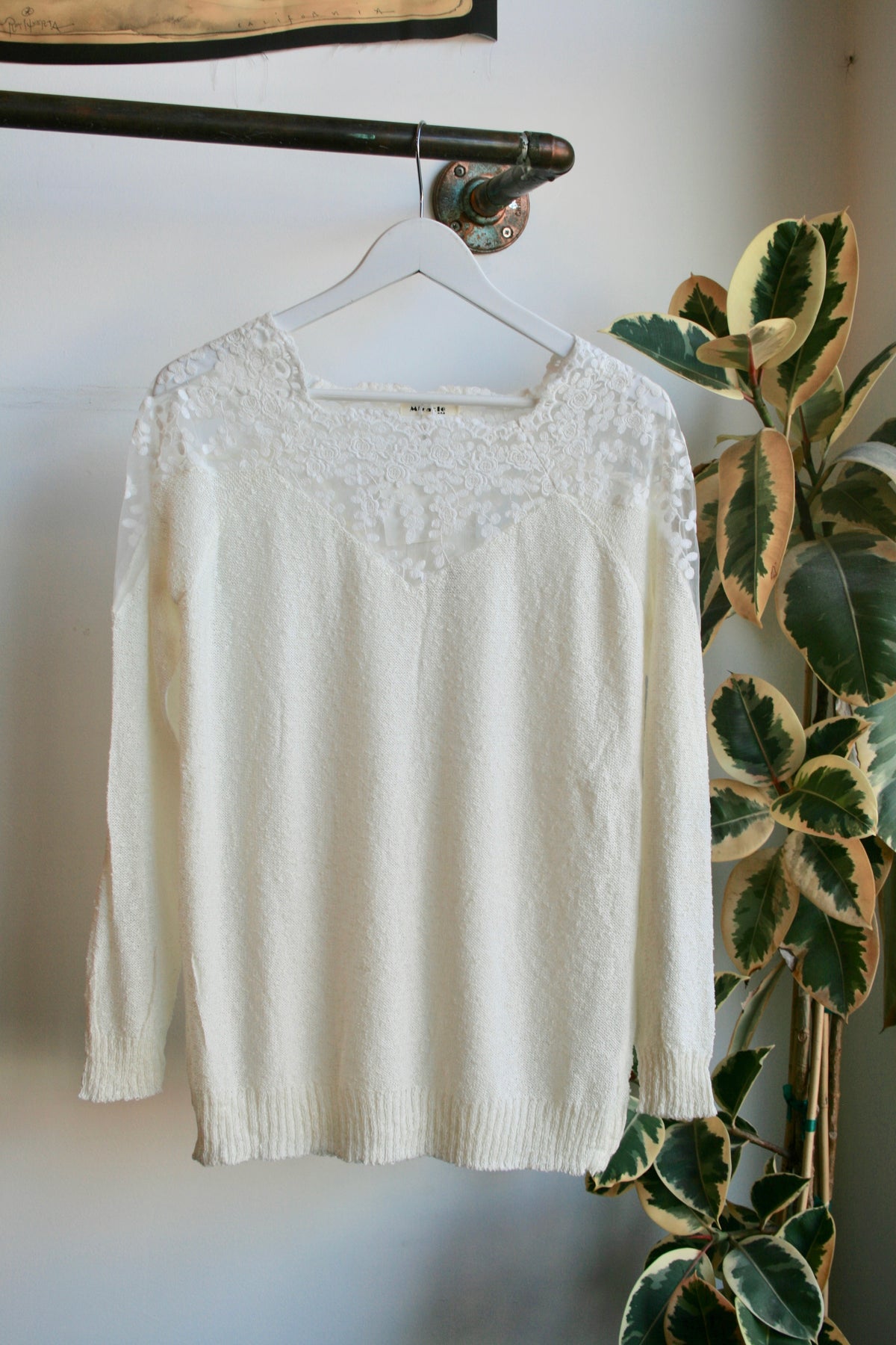 Ivory lace blouse
