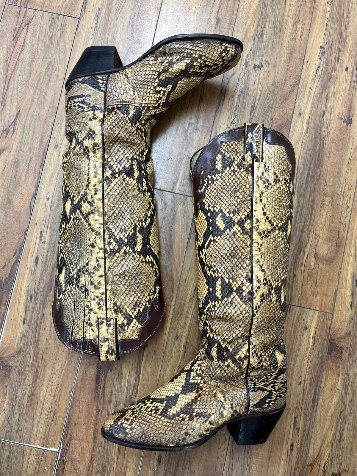 Tall Exotic Vintage Justin's Boots