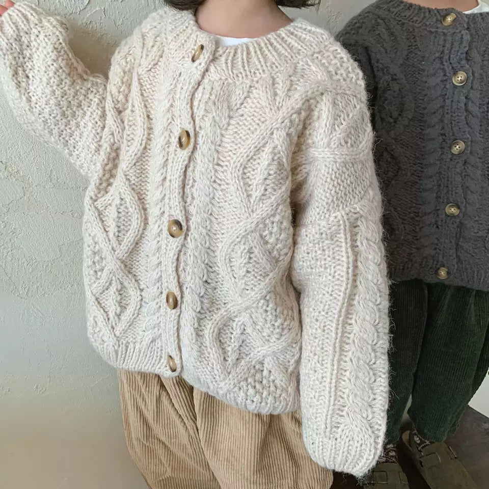 Kids Cable Knit Cardigan