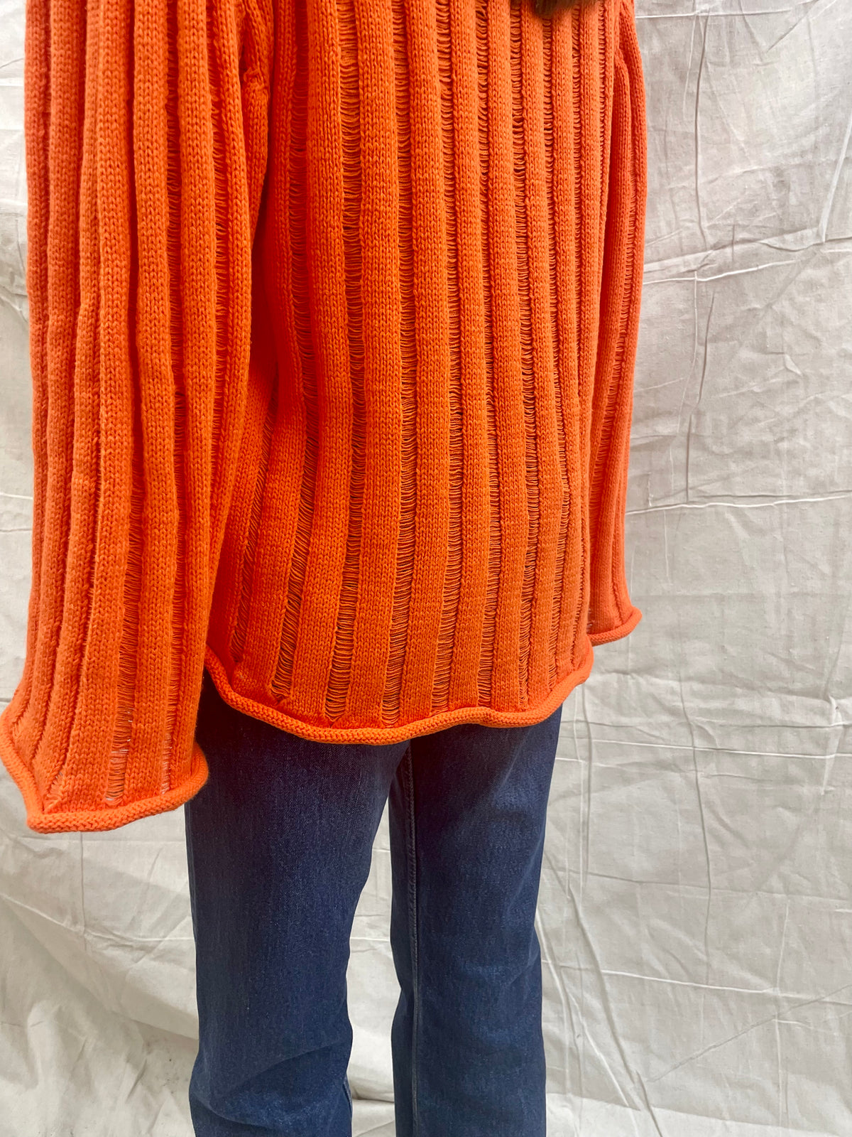 Tangerine Bell Sleeve Sweater