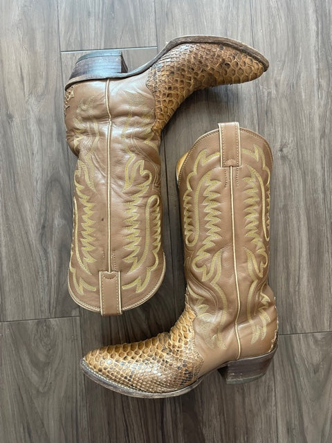 Rare Taupe Cowboy Boots