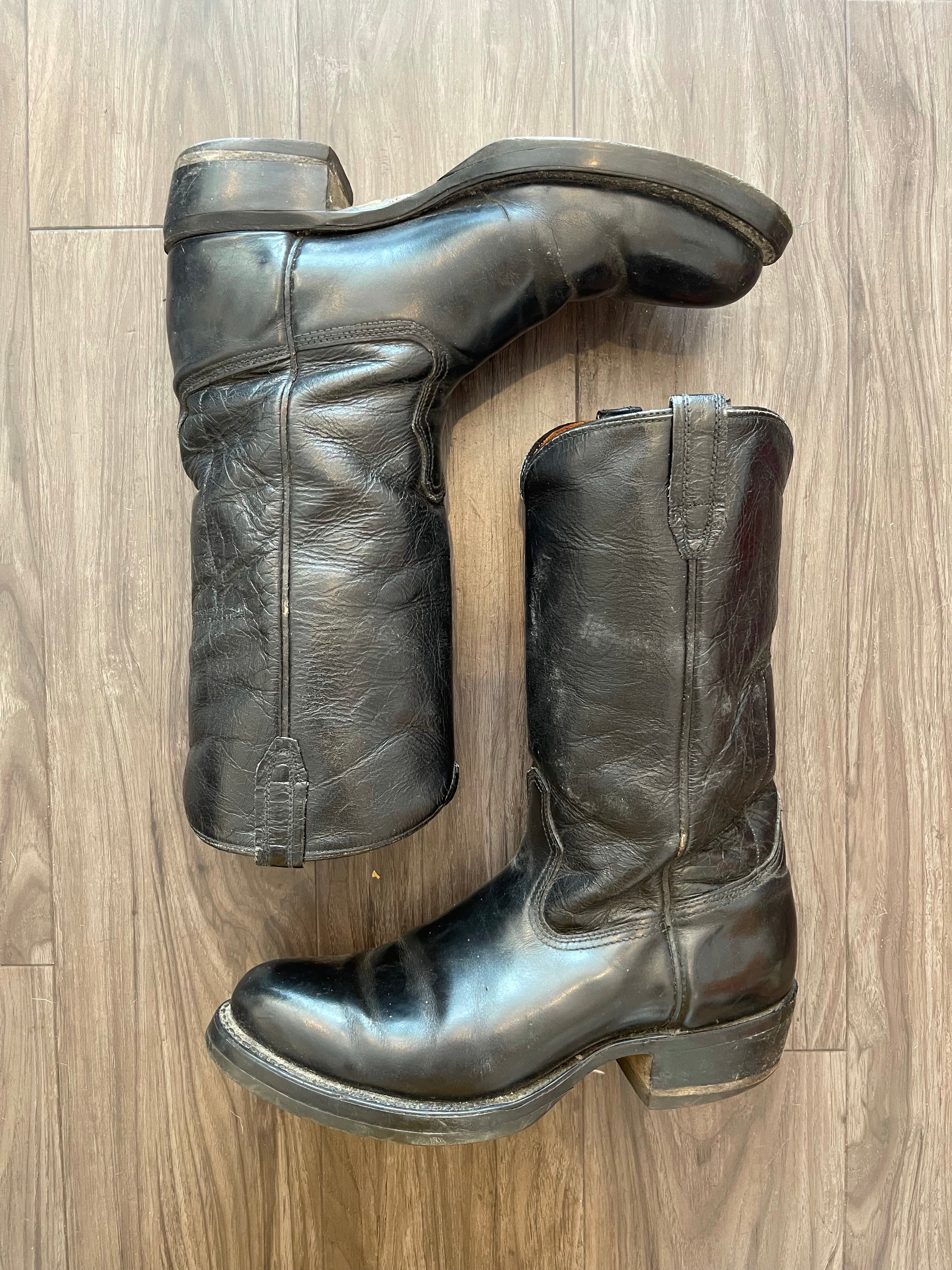 Mens vintage clearance black boots