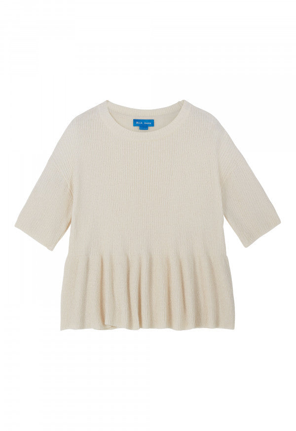 Peplum Sweater - Ivory